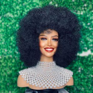 Afro Wig-super soft Glue-less fiber Afro Wig, Great for cosplays, drag queens